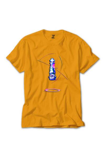 WAKHA تيشيرت بدون لعبة لايف زيرو ملون أصفر اللون مقاس 4XL