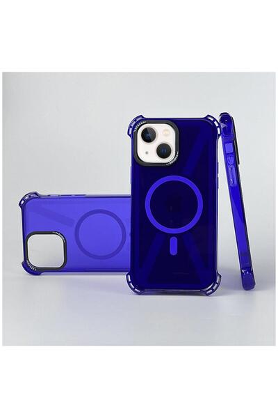 Zebana Apple iPhone 13 Uyumlu Kılıf Airbag Fashion Silikon Kılıf (Kablosuz Şa...