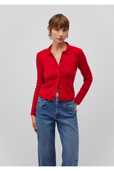 Mavi Buttoned Red Cardigan Fitted / Fitted Cut 1710586 -82054