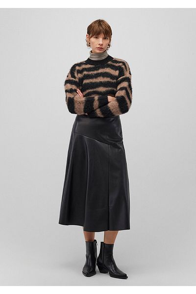 Mavi Black Faux Leather Skirt 1310606 -900