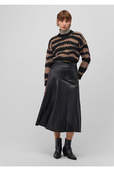 Mavi Black Faux Leather Skirt 1310606 -900