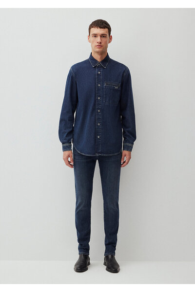 Mavi Barry Mavi Edition Koyu Mavi  Jean Gömlek Regular Fit / Normal Kesim 0211194-89409