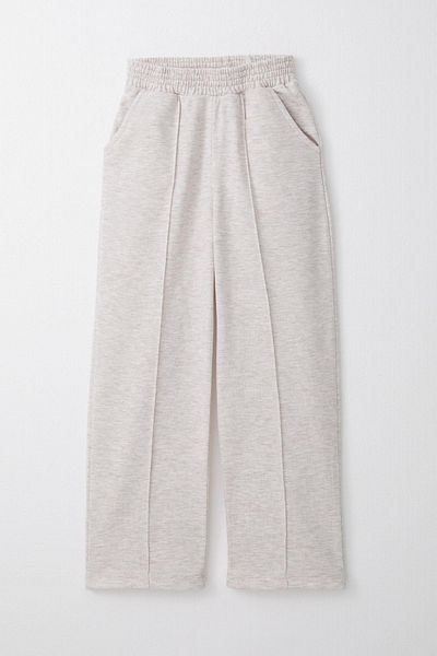 Breeze Μπεζ Melange Κοριτσίστικη τσέπη στο κάτω μέρος ελαστική μέση φαρδύ πόδι 8-14 ετών