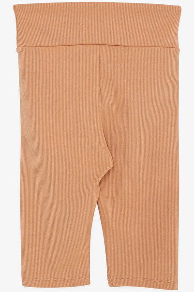 Breeze Καλσόν Capri για κορίτσια με έμβλημα και πέτρες 9-14 ετών, ανοιχτό καφέ