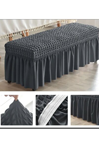 SENNORA -Bench Puf Kılıfı -Esnek Lastikli Yıkanabilibir Puf Örtü