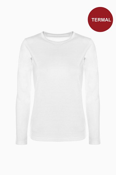koza iç giyim Women's Winter White Thermal Top