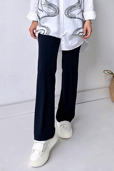 Ka Hijab Ψηλόμεσο παντελόνι Palazzo - Navy Blue
