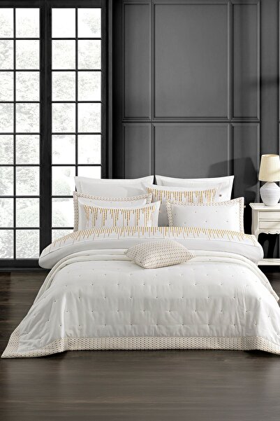 PASIONI طقم مهر لوسو جولد 10 قطع 100% قطن ساتان