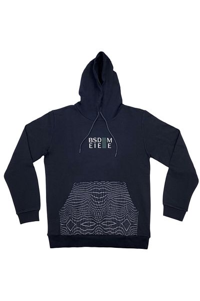 Masimar Men's 100% Cotton Pocket Printed Hooded Sweatshirt