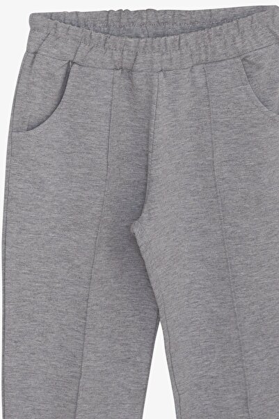 Breeze Σετ αθλητικής φόρμας για κορίτσια Glittery Girl Printed 8-12 ετών, Grey Melange