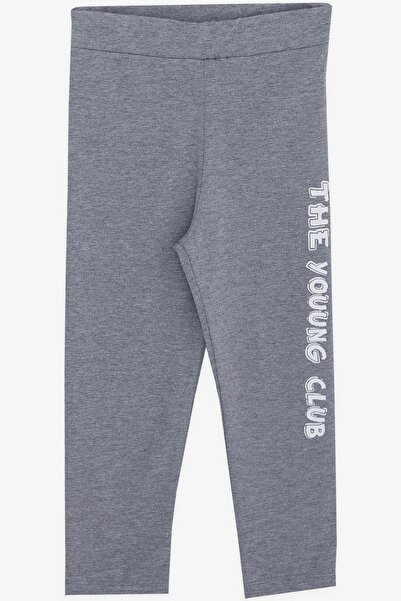 Breeze Ecru Capri Suit for 5-10 Years Old Girl - Text Printed and Ruffled Sleeves