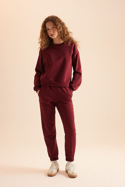 DeFacto Basic-Trainingsanzug-Set aus dickem Fleece mit normaler Passform und normaler Passform D8022axns