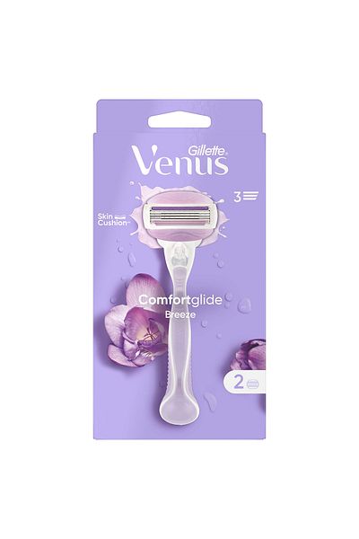 Gillette Venus Ξυριστική μηχανή Venus Comfort Glide Breeze 2 Ανταλλακτικές κεφαλές