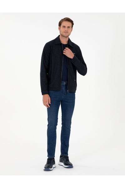 Pierre Cardin Pantaloni blugi slim fit albaștri 50299913-VR036
