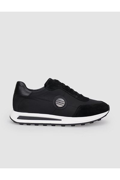 Cabani Knitwear Black Lace-Up Men's Sports Shoes