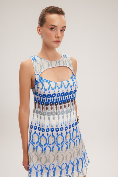 adL Askılı Midi Boy Elbise