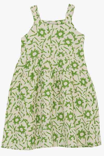 Escabel Rochie Fata Modelat Varsta 5-9, Crem