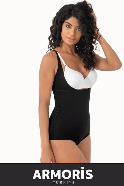 Armoris New Generation Non-Marking Anti-Slip Shaping Recovery Laser Cut Bady Corset with Breast Pad