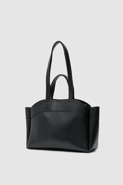 Shule Bags Geanta de umar din piele Higgs Neagra