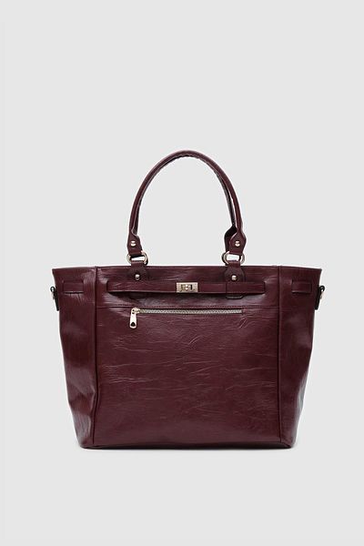 Shule Bags Geantă de umăr Boho Burgundy