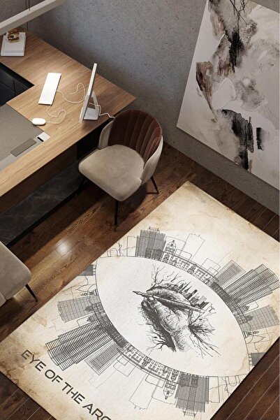 Architect's Eye Beige Architect Designed Carpet Architect Office Carpet Gift Architect Carpet