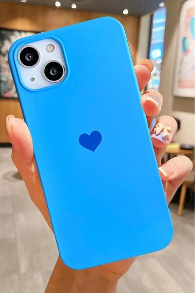 3GEN CASE حافظة متوافقة مع آيفون 13، آيفون 14، آيفون 15 مع شعار القلب