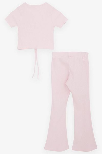 Breeze Girl's Spanish Leg Tights Crop Suit, Age 5-10, Pink