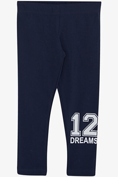 Macawi Λευκό κοριτσίστικο καλσόν - Number Printed, 3-7 ετών