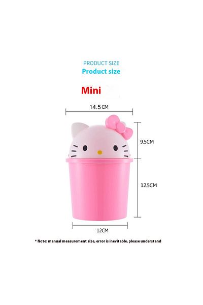 Choice Hello Kitty S New Sanrio Hello Kitty Home Bedroom Living Room Bathroom Kitchen Large Trash Can Small