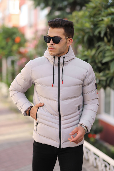 BOYS MANS Vodě a větruodolná pánská zimní bunda s kapucí Puffer Jacket