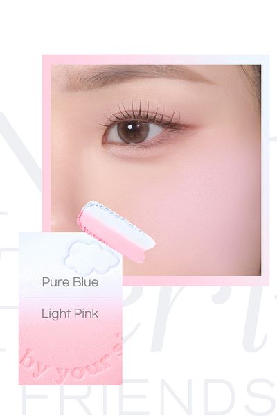 PERIPERA Natural Look Peripera Pure Blushed Custom Cheek - Two-Tone Powder Blush, Candy Pink