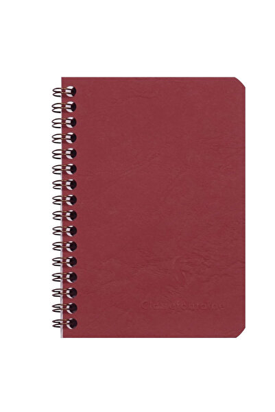 Clairefontaine Age Bag Wirebound 9x14 Çizgili Defter Bordo 785962c