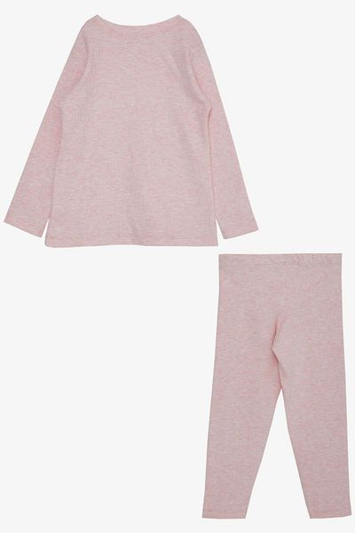 Breeze Salmon Melange Tights Toy Set for 2-6 Years Old Girl