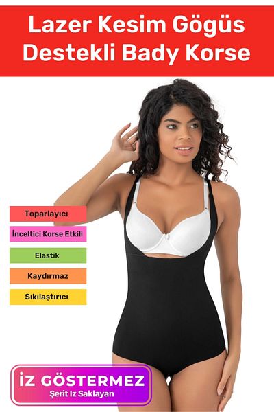 Armoris New Generation Non-Marking Anti-Slip Shaping Recovery Laser Cut Bady Corset with Breast Pad