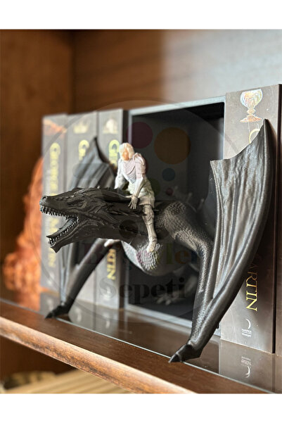 Bi'şeyler Sepeti Dragon Rider Book Nook Dragon Witcher Kitap Destek Dekoratif