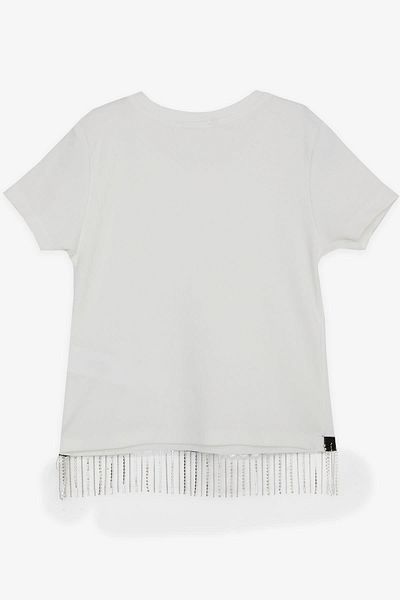 Breeze Κοριτσίστικο T-Shirt Stone Tassel 9-14 ετών, εκρού