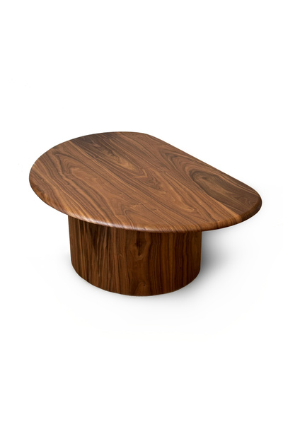 LAGOMA Avina Amorf Orta Sehpa - Doğal Ceviz Kaplama