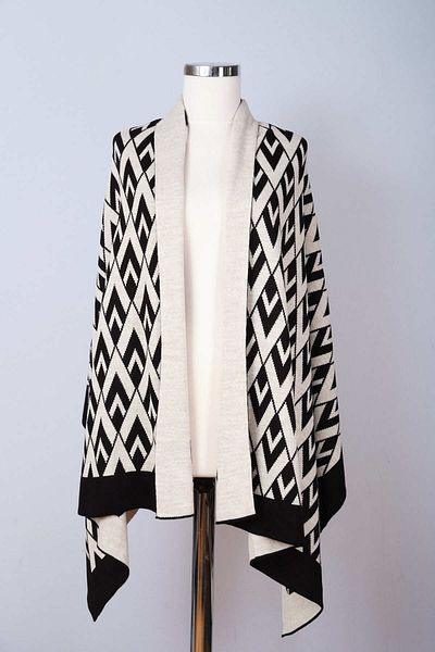 Sebir Moda V Patterned Knitwear Shawl