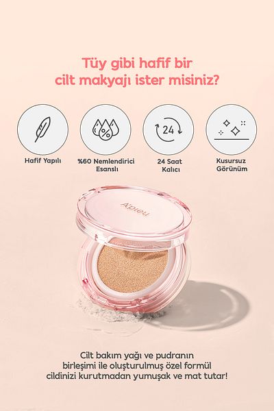 Missha A'Pieu Waterlock Humidifier Cushion - Lasting 24 Hours, with Essence, Spf50+/Pa++++ (21N)