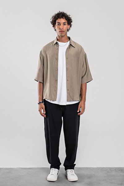 NOMARC Green Tencel Fabric Oversize Shirt