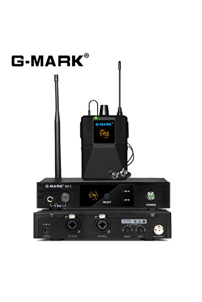 Choice1 G2.1IEM-2-EUplug In Ear Monitor G-MARK G2.1IEM UHF Mono Wireless Retu...
