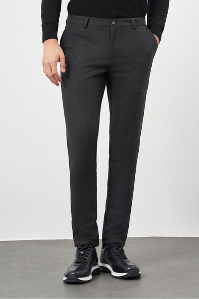 İmza Black Stretchy Side Pocket Casual Comfort Fit Chino Pants 1003245158