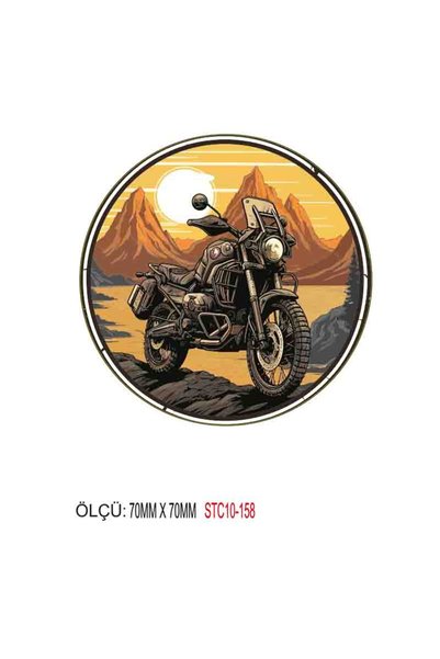 MOTOSEPETİM Sticker 2li Oto Sticker, Motorsiklet, Kask, Laptop Sticker 0154