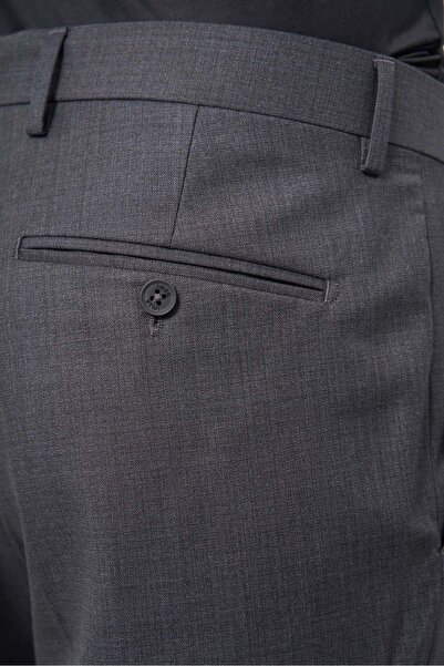 İmza Füme Yandan Cepli Comfort Fit Classic Pantolon 1003245157