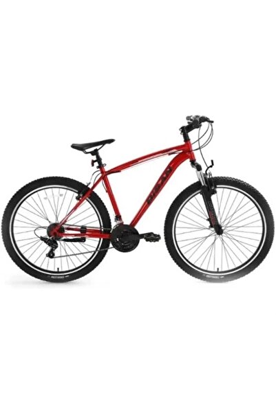 Bisan LEON ERKEK DAĞ BİSİKLETİ 46CM V 26 JANT 21 VİTES BAYRAK KIRMIZISI SİYAH