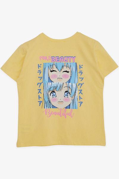 Breeze Κοριτσίστικο μπλουζάκι Br Anime με στάμπα κίτρινο μαλακό (9-14 ΕΤΩΝ)
