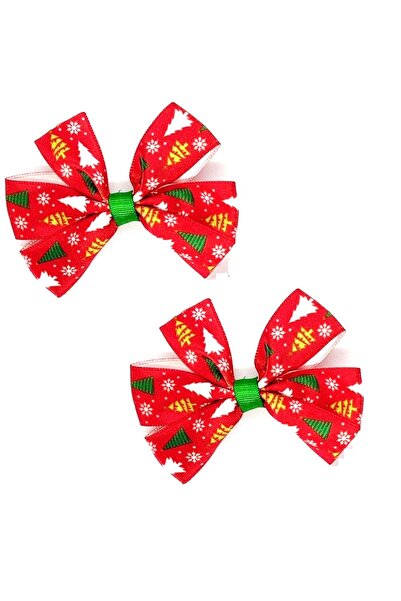 Atılgan Grp Çam Ağacı Yılbaşı, Noel, Christmas Klipsli Bebek Ve Çocuk Toka Se...