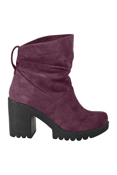 NOOSY Γυναικείες μπότες Claret Red Gusseted