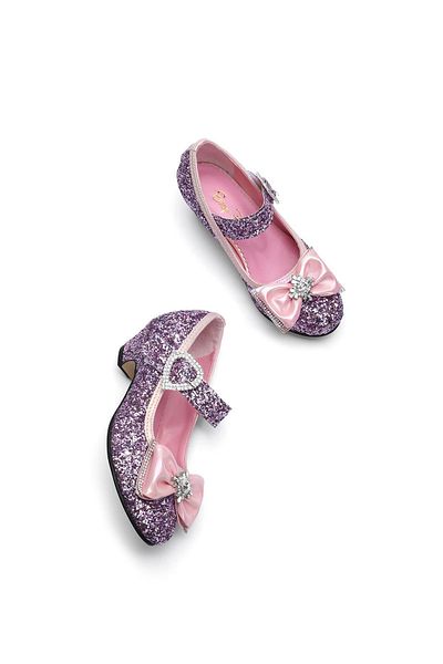 Baby DS Pink Sparkle Bow Heeled Shoes