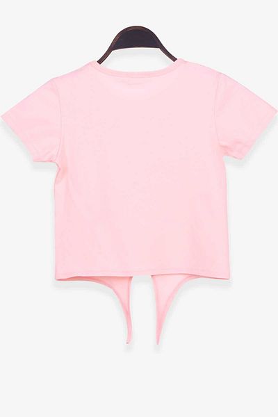 Breeze Tricou Fata 9-14 Ani - Imprimat Text, Somon